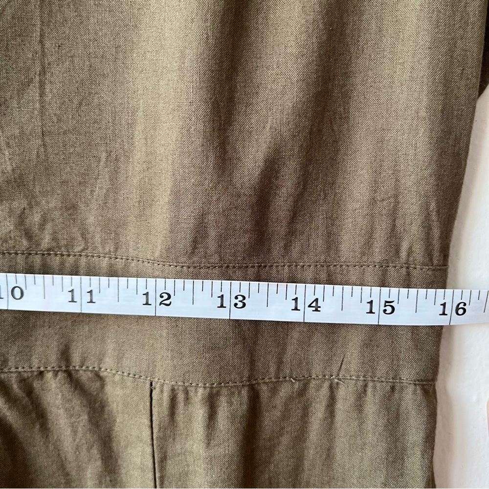 NATURAL LIFE Olive Green Short-Sleeve Utility Jumpsuit - Picture 9 of 12